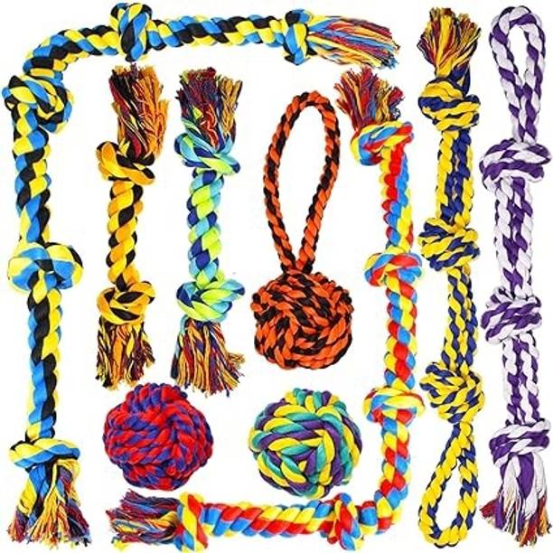 ChewInsane Dog toy combo with colors Cotton Ball, Fetch...