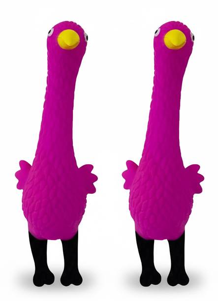 PETZ R US Pet Duck Toy Set of 2 for Dogs, Cats & Puppie...