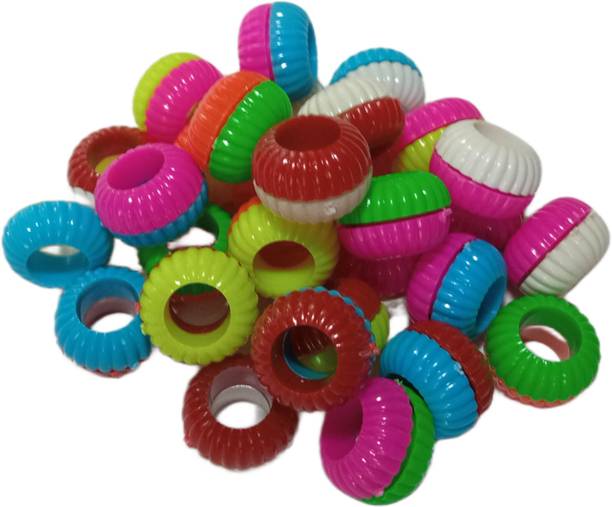 Deshraj Enterprises Dual Tone Pigeons Foot Sound Rings Pack Of 30 Plastic Training Aid For Bird