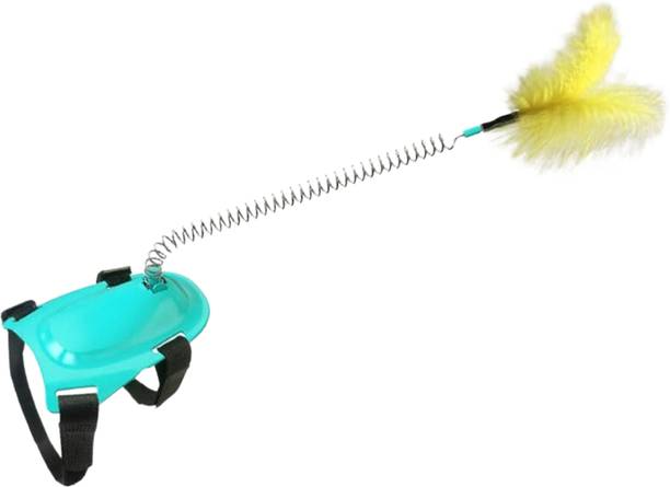 Foodie Puppies Cats Stick Tease Toys wear Spring Feathe...