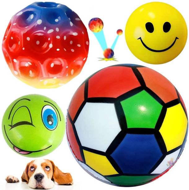 PETZLUV YOUHAVEDEAL 4-in-1 Foam Ball Combo for Dogs S...