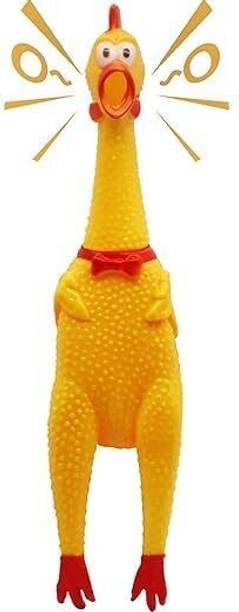 petshug Natural Latex Rubber (SQUEAKY CHICKEN) Dog Chew Toy Rubber, Silicone Chew Toy, Squeaky Toy For Dog & Cat