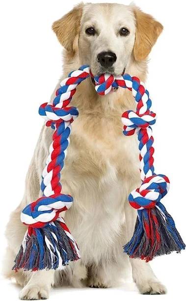 VamaLeathers Vama Large Dog Rope Toy 2ft Cotton Rope, 5...