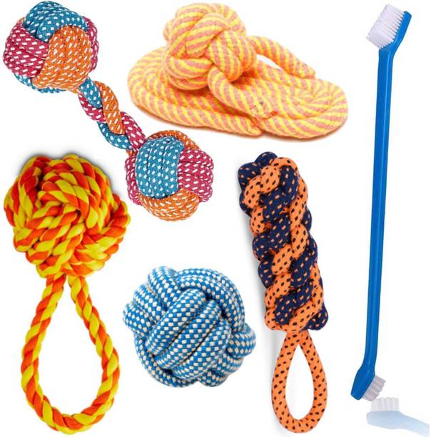 PETZLUV YOUHAVEDEAL Durable Dog Chew Toys 6 In 1 Combo ...