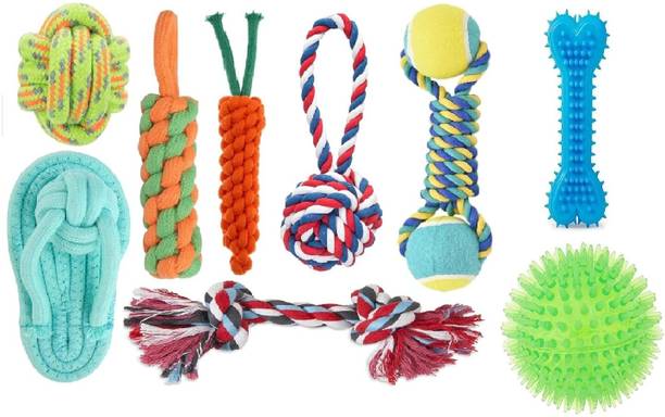 decorvaiz Tail Dog Toys+Dog Chew Toys+Rope Toys+Dog Toys for Small to Medium Dog Cotton, Rubber Ball, Bone, Chew Toy, Rubber Toy, Squeaky Toy, Training Aid, Tug Toy For Dog