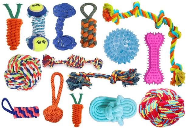decorvaiz Tail Dog Toys+Dog Chew Toys+Puppy Teething Toys+Rope Dog Toy+Dog Toys Cotton, Rubber Ball, Bone, Chew Toy, Rubber Toy, Squeaky Toy, Training Aid, Tug Toy For Dog