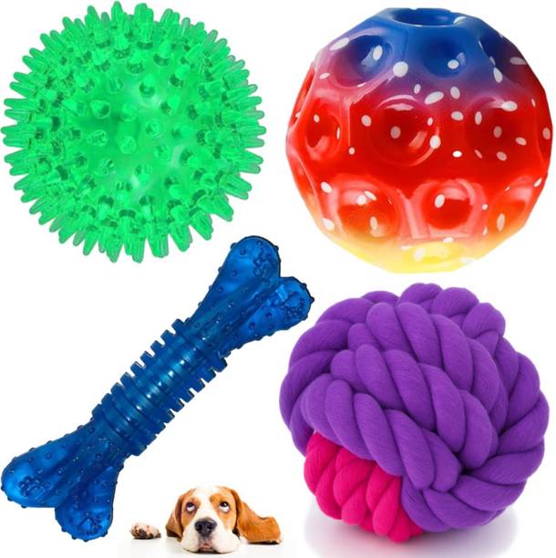 PETZLUV YOUHAVEDEAL 4-in-1 Dog LED Spike Ball, Foam Bou...