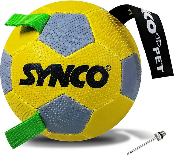 SYNCO Yellow Dog Ball Rubber Ball For Dog & Cat