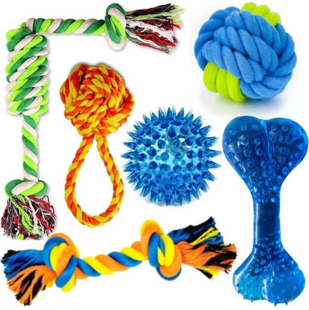 Cozy Kiddos Toys for Puppies & Small Dogs Cotton Ball, Chew Toy, Bone, Soft Toy, Squeaky Toy, Rubber Toy, Tough Toy For Dog & Cat