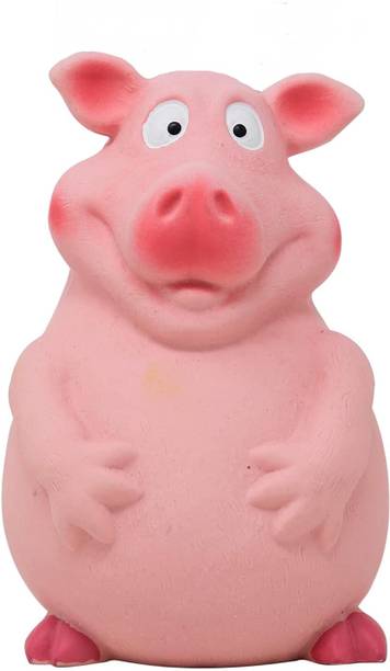 fofos FOFOS Latex Bi Pig Squeaky Dog Toy Rubber Chew To...