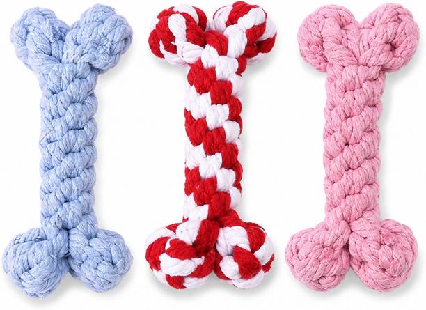 Tails & Tumbles Rope Dog Chew Tug of war Toys Cotton Chew Toy, Soft Toy, Tug Toy For Dog & Cat