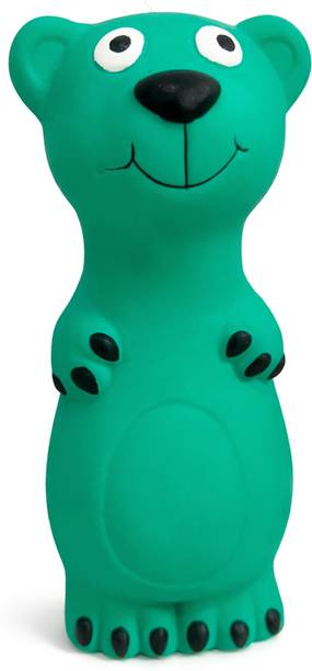 ZIGLY Lifestyle Bobo Bear Squeaker Dog Toy Rubber Squeaky Toy For Dog