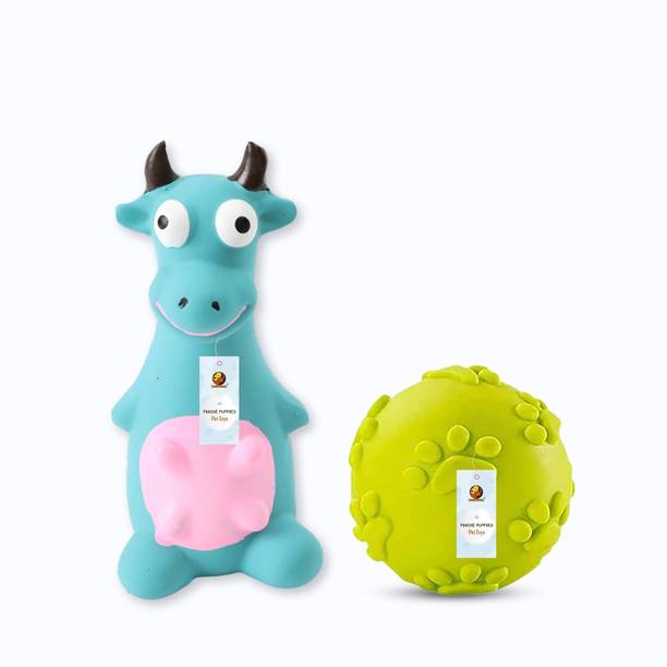 decorvaiz Puppies 2in1 Combo of Latex Squeaky Sound Che...