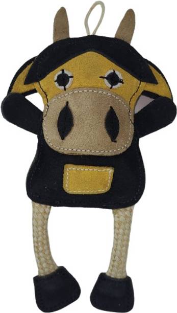 Oye Bark Oye Bark Billy Buffalo Dog Toy , Leather Chew Toy, Tough Toy For Dogs Leather, Jute Chew Toy, Tough Toy For Dog