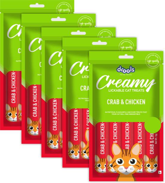 Drools Creamy Lickable Treat Crab and Chicken Cat Treat