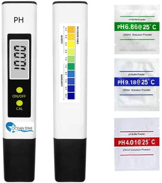 OCEAN STAR Ph Meter for Water Testing Digital Pen Type Water test kit Digital pH Meter