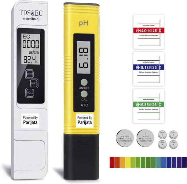 Parijata Digital TDS , EC, Temp. & PH Meter combo for water testing for commercial use Digital pH Meter