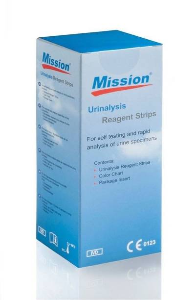 Mission Urine Strips 2GE (2 parameters: Glocuse, Protein) 100 Strips Ph Test Strip