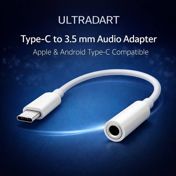 ULTRADART White Type-C to 3.5 mm Jack Converter Phone Converter