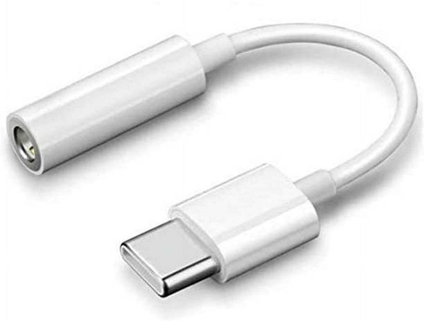 watia White Type C to 3.5mm Audio Jack Converter with DAC for Android Phones Phone Converter