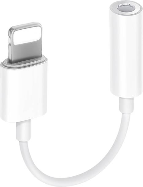 ELECTROBITZ White Lightning to 3.5mm Audio Adapter for iPhone AUX Headphone Connectivity Phone Converter