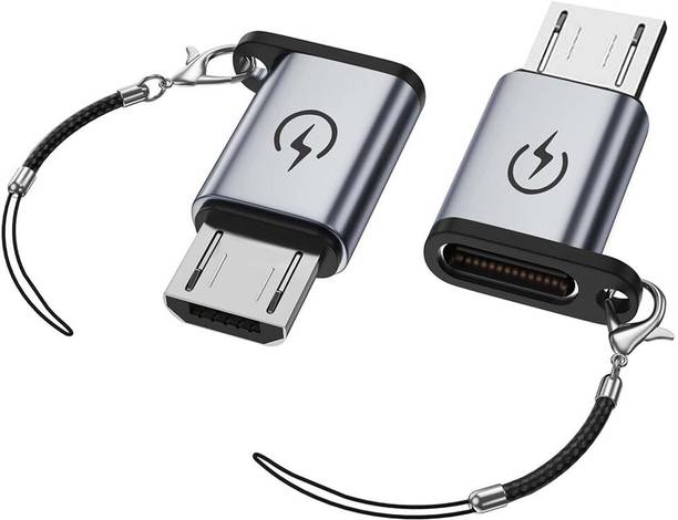 Zorbes Not specified 2 Pack Micro USB to Type C Adapter Supports 18W Fast Charging 480Mbps Phone Converter