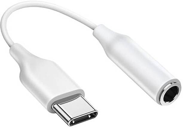 ZENIFY White samsung audio jack oneplus type c to 3.5mm jack connector Phone Converter