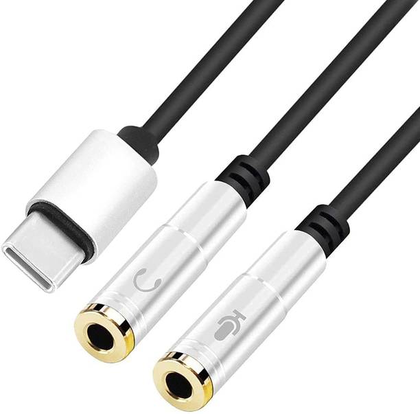 STORITE Silver USB Type C Male to 3.5mm AUX Female Headphones Jack Converter Aux Connector Phone Converter