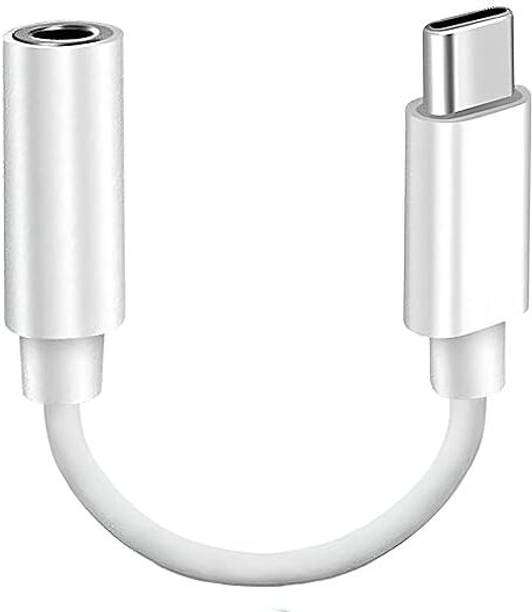 BARAIYA White HEADSET JACK 01 USB Type-C to 3.5mm Audio Adapter white Phone Converter