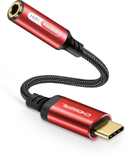 CHOSEAL Red USB C Adapter Phone Converter