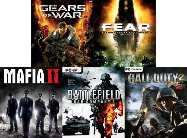 Gears of War, Fear, Mafia 2, Battlefield Bad Company 2, Call of Duty 2 Top Five Game Combo (Offline Only) (Regular)