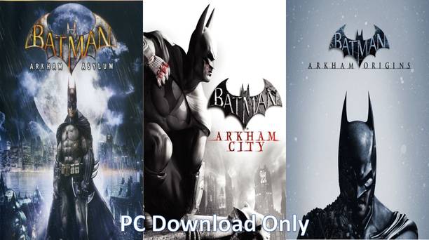 Batman Arkham Asylum, City, Origins Top Three Game Combo (Offline Only) (No DVD) (Regular)