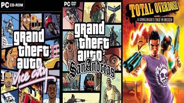 Vice City, Sanandreas, Total Overdose Top Three Game Combo (Offline Only) (Regular)