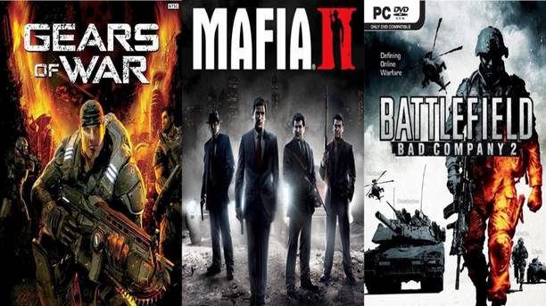 Gears of War, Mafia 2, Battlefield: Bad Company 2 Top Three Action Game Combo (Offline Only) (Regular)