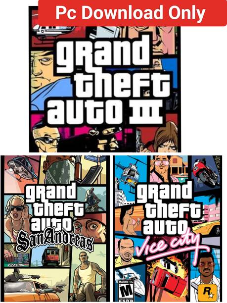 GTA San Andreas Vice City Gta 3 Pc Game Download (Offline only) Full Games (Complete Edition)