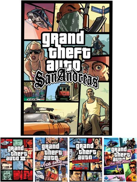2CAP Gta San Andreas 5 In 1 Pc Game (Offline only) Complete Games (Complete Edition)