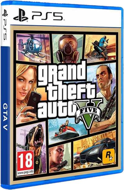Grand Theft Auto V GTA 5 PS5 Game | PlayStation 5 Open World Action Adventure | Story Mode & GTA Online | Blu-ray Disc