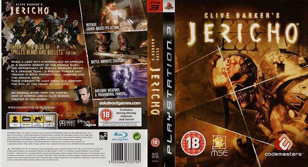 Clive Barker Jericho PS3 (2016)