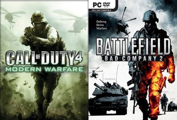 Call of Duty 4 Modern Warfare and Battlefield: Bad Company 2 Top Two Action Game (Offline Only) (Regular)