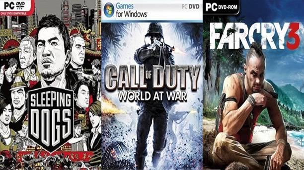 Sleeping Dogs, Call of Duty World at War, Farcry 3 Top Three Game Combo (OS : 64 Bit Only) (Offline Only) (Regular)