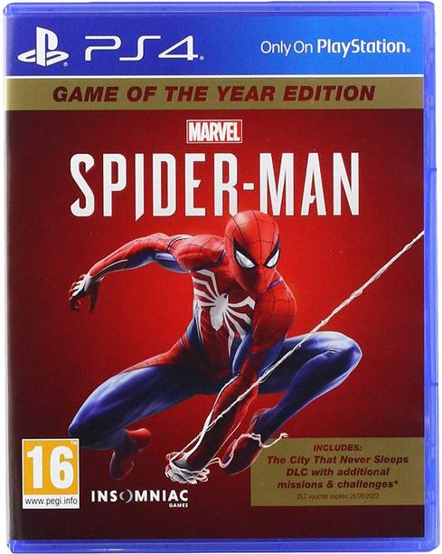 Marvel's Spider Man Game of the Year Edition | PS4 Game CD | spiderman game of the year ps4 | spider man game ps4 | Best Action Adventure for ps4 games collection | High Rated playstation 4 games | Must-Have ps4 games playstation Disc | spiderman ps4 game of the year | Ideal for All ps 4 games Lovers | playstation games ps4 Top Pick (Game of the Year Edition)