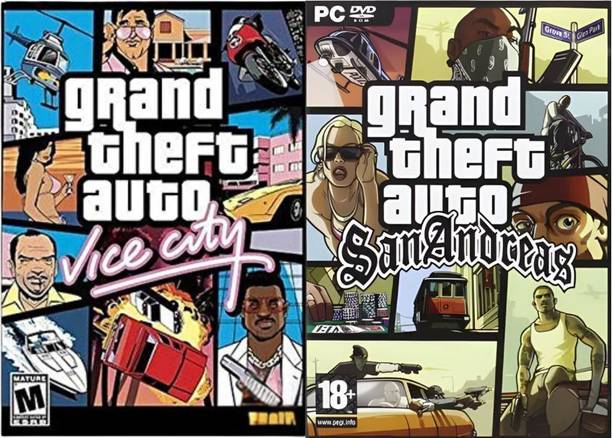 GTA San Andres | GTA Vice City | 2 In 1 Combo DVD | Offline Only