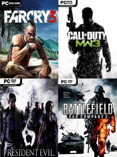 Farcry 3, Call of Duty MW 3, Resident Evil 6, Battlefield Bad Company 2 Top Four Game Combo (Offline Only) (Regular)