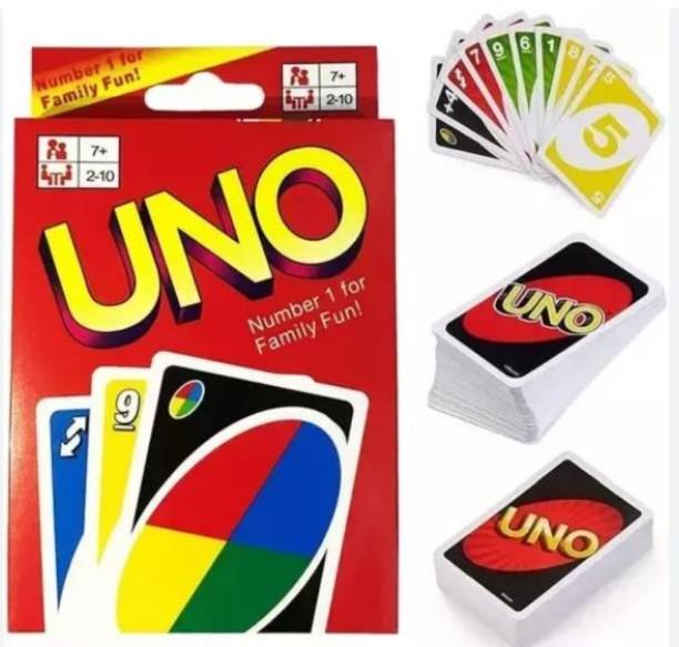 UNO Playing Cards Multi Colours (108 Card)