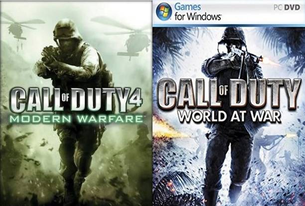 Call of Duty 4 Modern Warfare and Call of Duty World at War Top Two Action Game (Offline Only) (Regular)