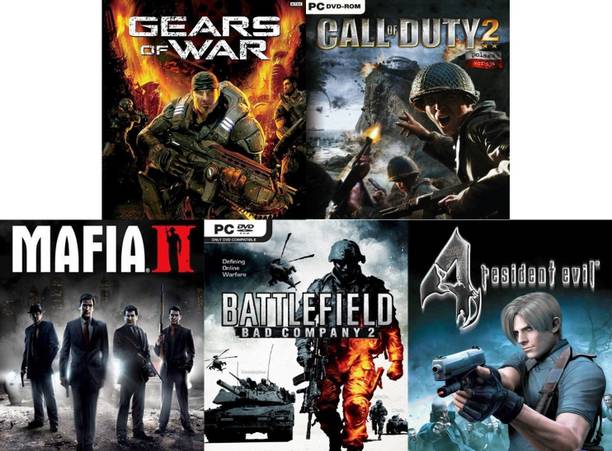 Gears of War, Call of Duty 2, Mafia 2, Battlefield Bad Company 2, Resident Evil 4 Top Five Game Combo (Offline Only) (Regular)