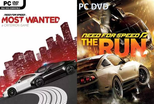 Need for Speed Most Wanted 2012 and Need for Speed The Run Combo of Two Racing Game (Offline Only) (Regular)