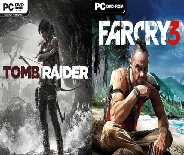 Tomb Raider and Farcry 3 Popular Two Action Adventure Game (Offline Only) (Regular)