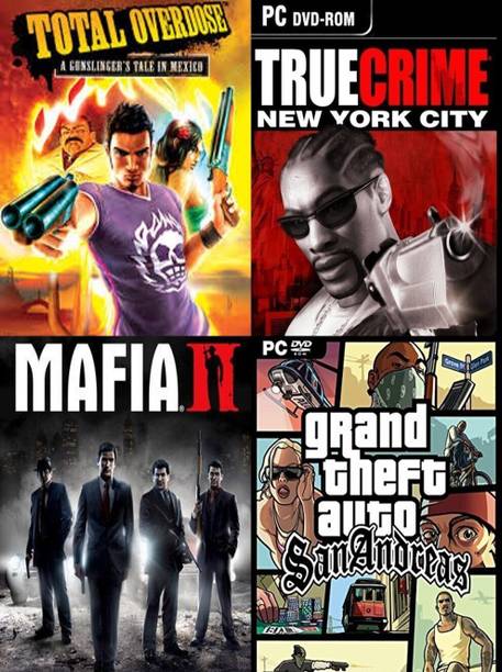 TOD, True Crime, Mafia 2, Sanandreas Top Four Game Combo (Regular)