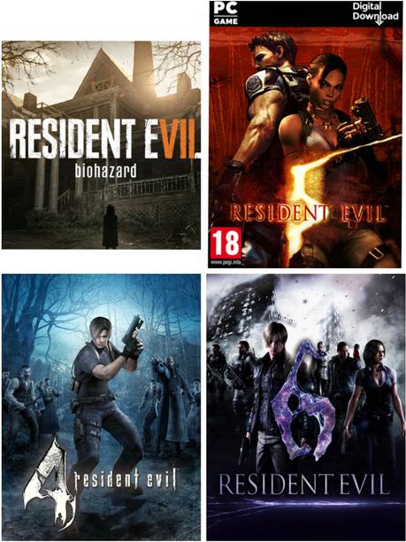 Resident Evil 4 5 6 7 Combo Pc Game (Offline Only) Full Games. (Complete Edition)